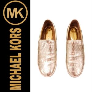 Michael Kors Gold Slip-On Sneakers